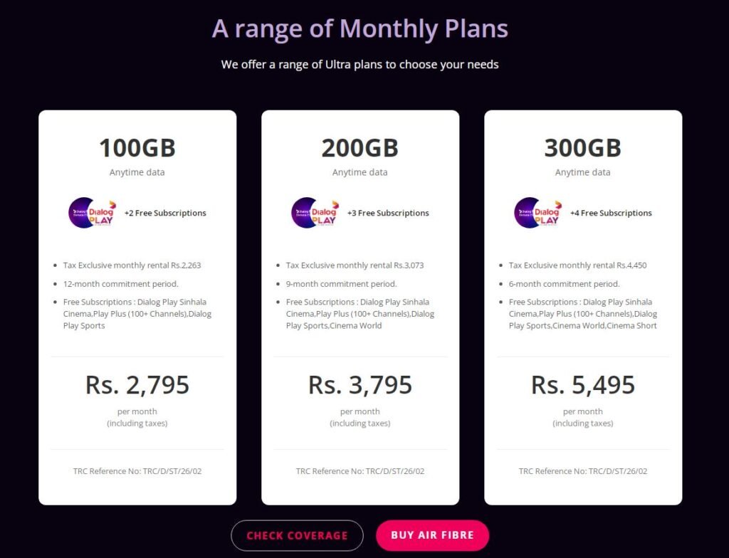 Dialog air fiber 